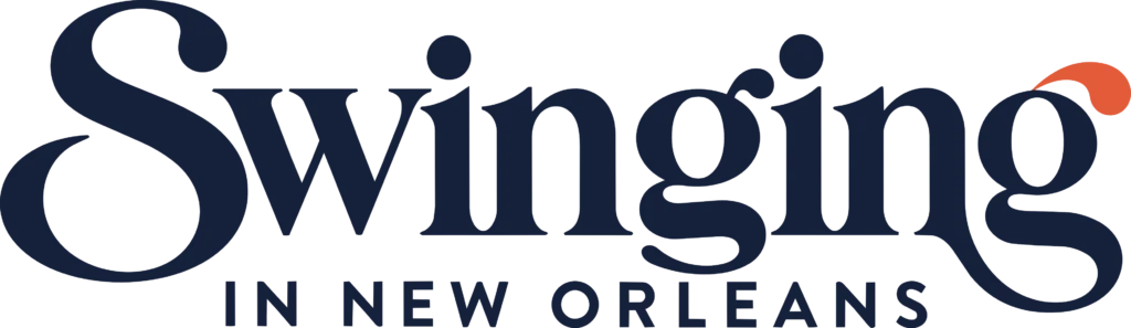 Swinging in New Orleans wordmark logo